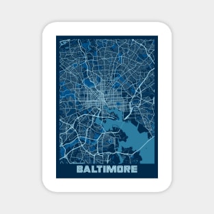 Baltimore - Maryland Peace City Map Magnet