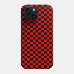 Checkered Red And Black Phone Case