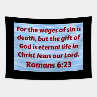 Bible Verse Romans 6:23 Tapestry
