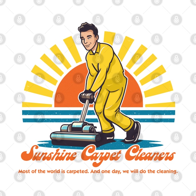 Sunshine Carpet Cleaners - Retro Style Fan Art by DankFutura