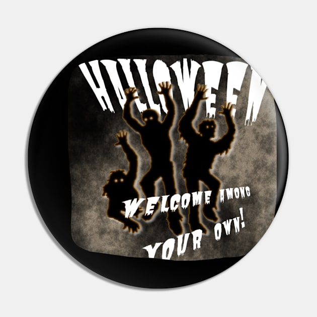 Zombie against the background of the foggy night sky Pin by PopArtyParty