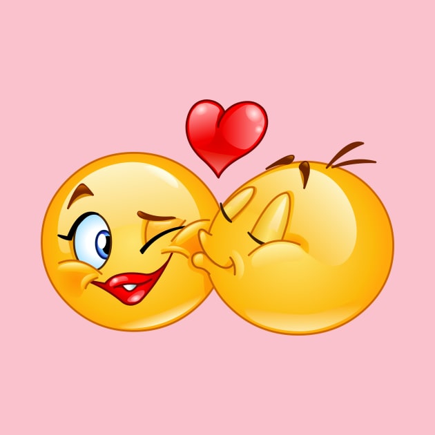 Emojis kissing by DigiToonsTreasures