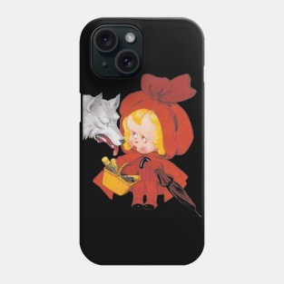 Vintage Red Riding Hood & Big Bad Wolf Phone Case