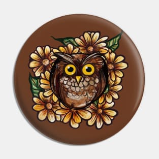 Big Eye Crazy Owl Gives A Hoot Pin
