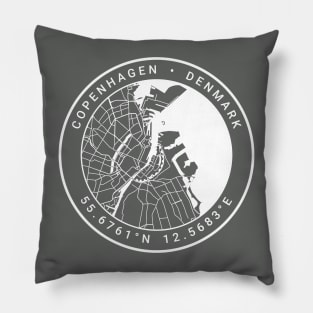 Copenhagen Map Pillow