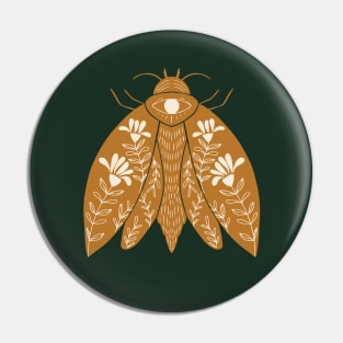 Dark Omens Moth - Pumpkin Pin