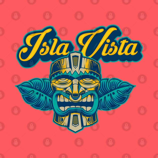 Vintage Classic Tiki Bar Isla Vista Apparel print by Vector Deluxe