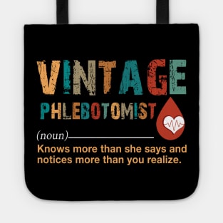 Vintage Phlebotomist Tote