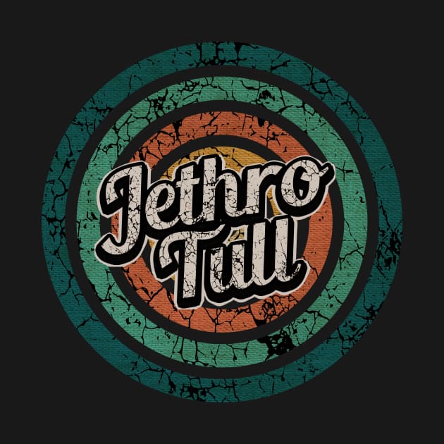 Jethro Tull // Retro Circle Crack Vintage by People Mask