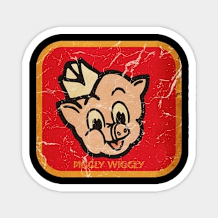 Piggly #6 Art Drawing Magnet