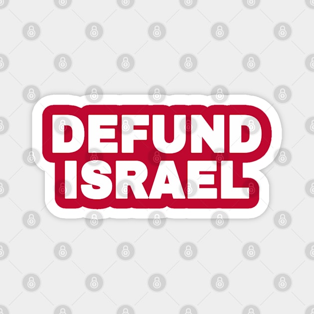 DEFUND ISRAEL - White - Vertical - Back Magnet by SubversiveWare