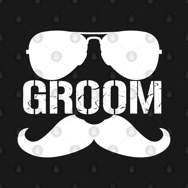 Disover Groom - Cool Mustache & Shades - Bachelor Party Gift For Men - Bachelor Party Gift - T-Shirt