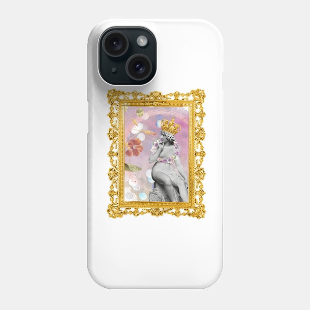 Goddess in a golden crown Phone Case by Coles creations 