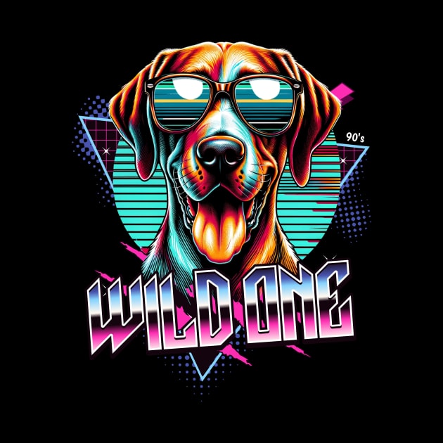 Wild One Pointer Dog by Miami Neon Designs