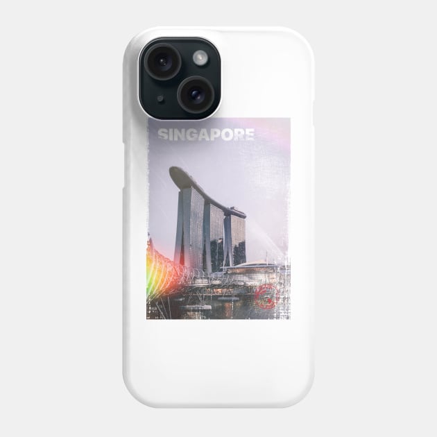 Vintage Singapore Poster | Places of the World Phone Case by Visitify