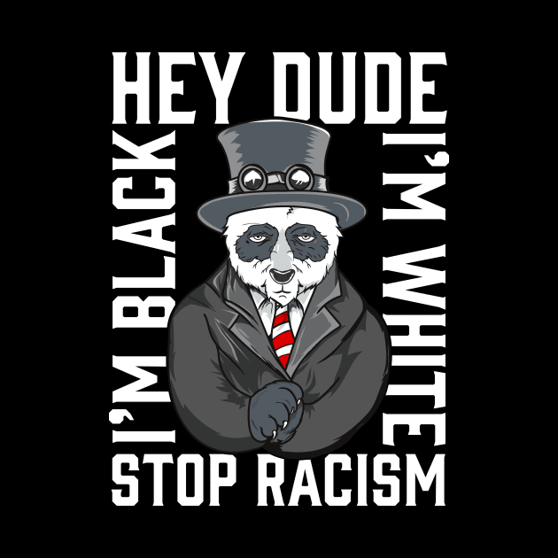 Stop Racism Panda 86 45 by PhantomDesign