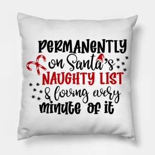 Santa's Naughty List Pillow