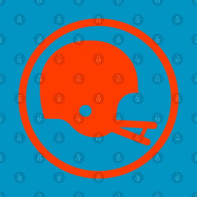 Two-Bar Helmet Minimalist Logo (Orange) by HelmetAddict