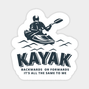 FUNNY KAYAK T-SHIRT PALINDROME  KAYAKING JOKE Magnet