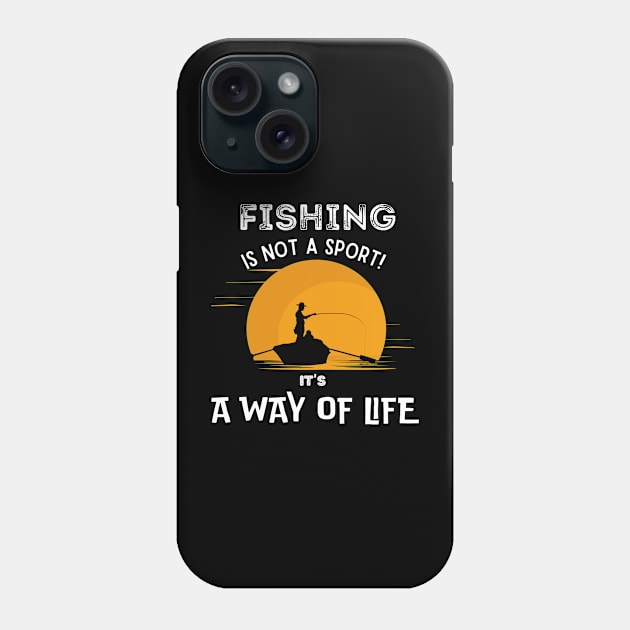 Fishing Lifestyle Black Phone Case by MaxiVision