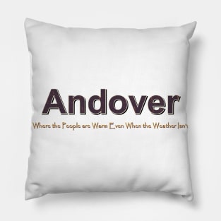 Andover Grunge Text Pillow