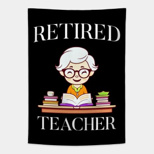 Retired Female Teacher Tapestry