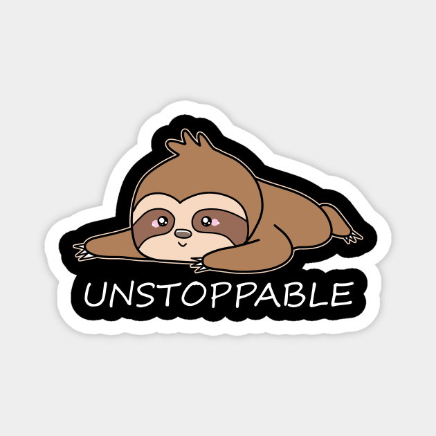 Sloth Unstoppable Magnet by Imutobi