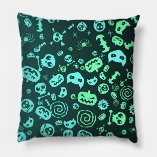 : Halloween Pattern Art Design 2 Pillow