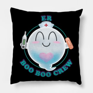 ER Boo Boo Crew Nursing Halloween Kawaii Ghost Nurse Costume Pillow