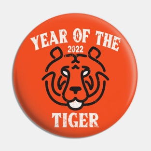 Vintage 2022 Year Of the Tiger Chinese Zodiac New Year Pin