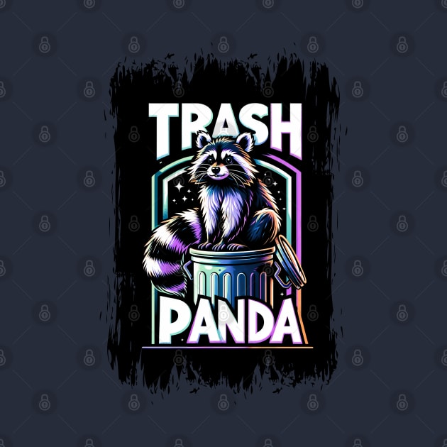 Neon Night Raccoon: The Trash Panda's Glow by Penguin-san