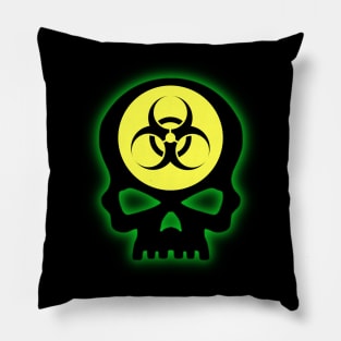 Biohazard Skull Pillow