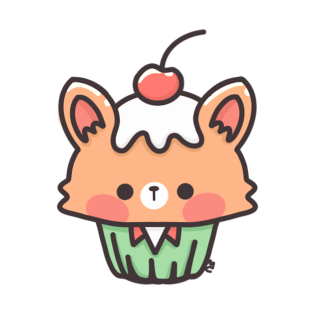 kawaii cupcake by Sugar Bubbles 