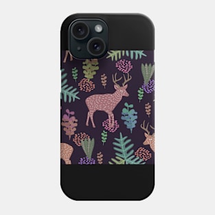 Deer Surrounded By Forest Phone Case
