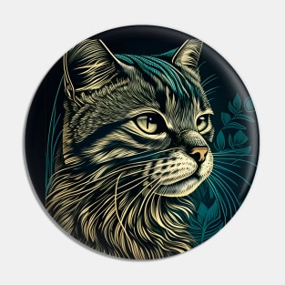 Cool Cat Beautiful Lover Pin