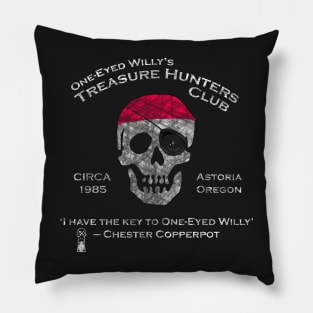 One-Eyed Willy's Treasure can be yours! Pillow