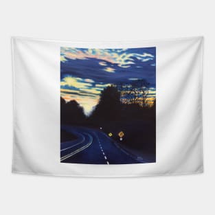 'ON A LONELY ROAD' Tapestry