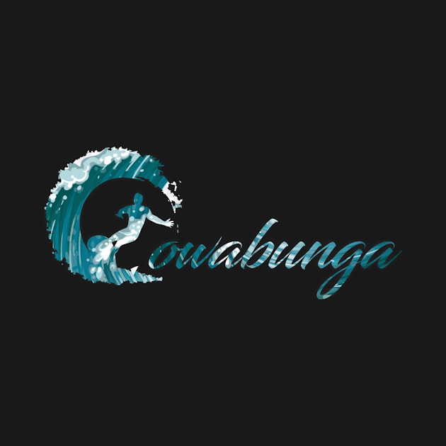 Cowabunga surfing design. by cusptees