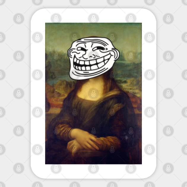 Mona Lisa Meme Mona Lisa Meme Sticker Teepublic