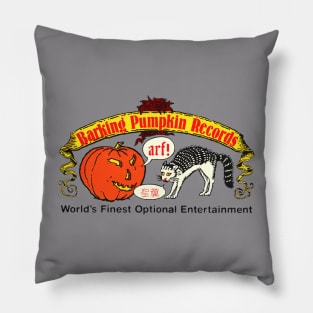 Vintage Barking Pumpkin Records Pillow