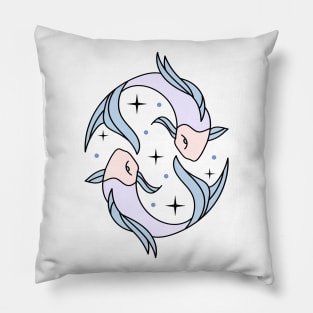 Yin Yang Koi Fish Pillow