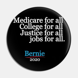 Bernie Sanders For America 2020 Pin