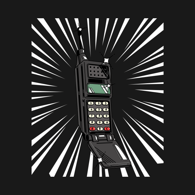 Retro Cellphone (white print) by Studio-Sy