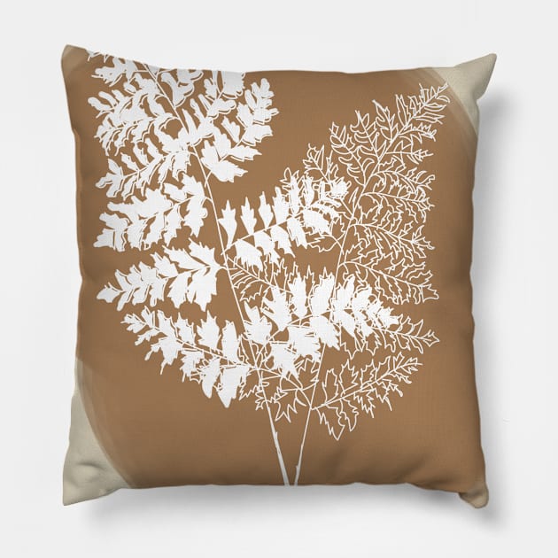 Fern Color Block Pillow by deadlydelicatedesigns