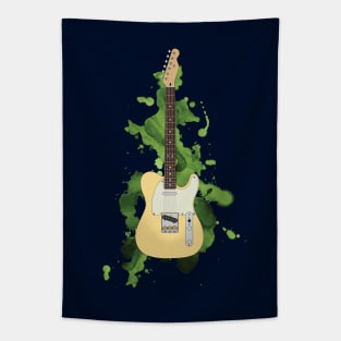 T-Style Electric Guitar Buttercream Color Tapestry