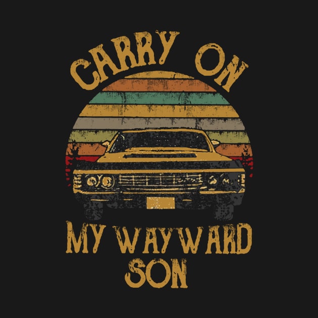 Vintage Carry On My Wayward Son by wawann