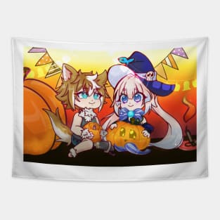 Genshin Impact - Kokomi / Gorou [Halloween] Tapestry