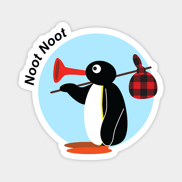 Pingu - Noot Noot Magnet by stickerfule