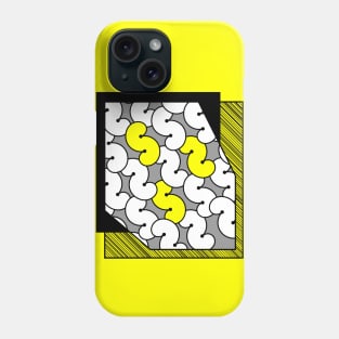 Abstract pattern with S letters in rows Phone Case