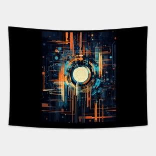 Streatwear cyber techno pattern Tapestry